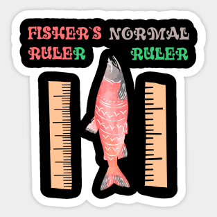 Fisher's Ruler: Catch the Fun! Sticker